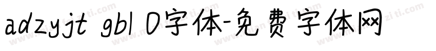 adzyjt gb1 0字体字体转换
